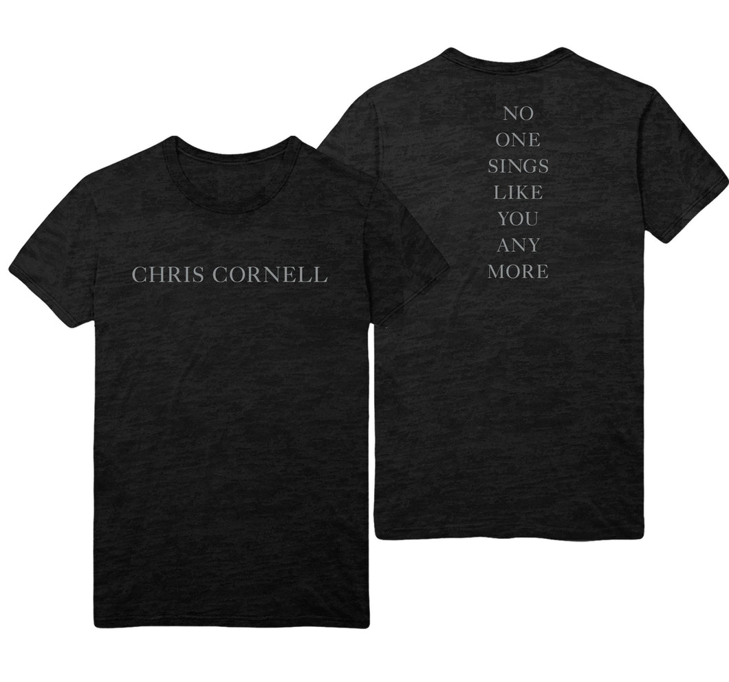 No One Sings Like You Logo Tee-Chris Cornell