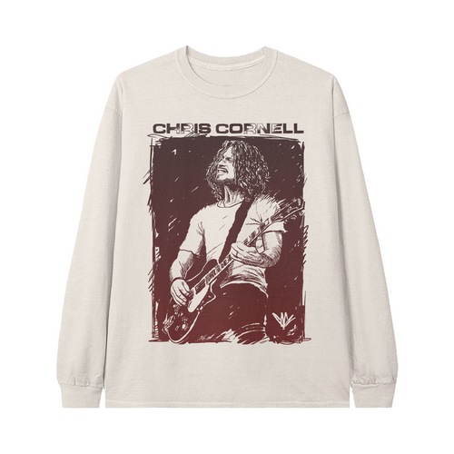 Chris Cornell Sketched Guitar Crewneck